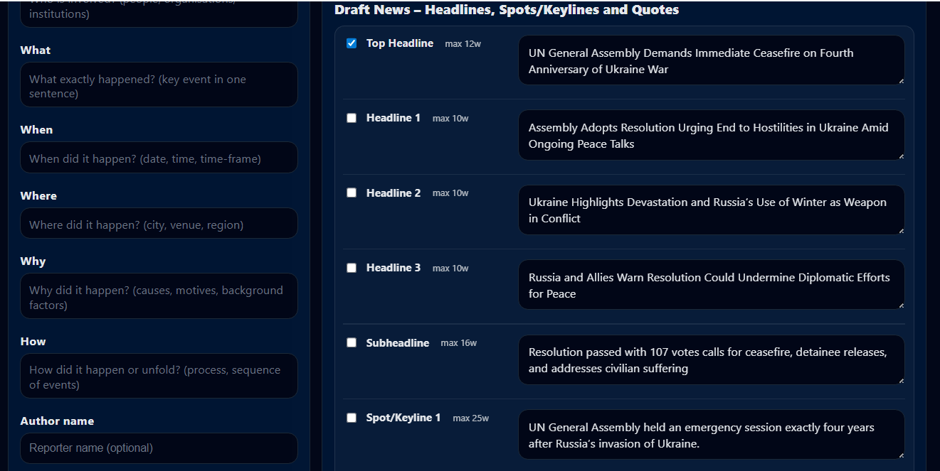 AI NewsPilot screenshot 2