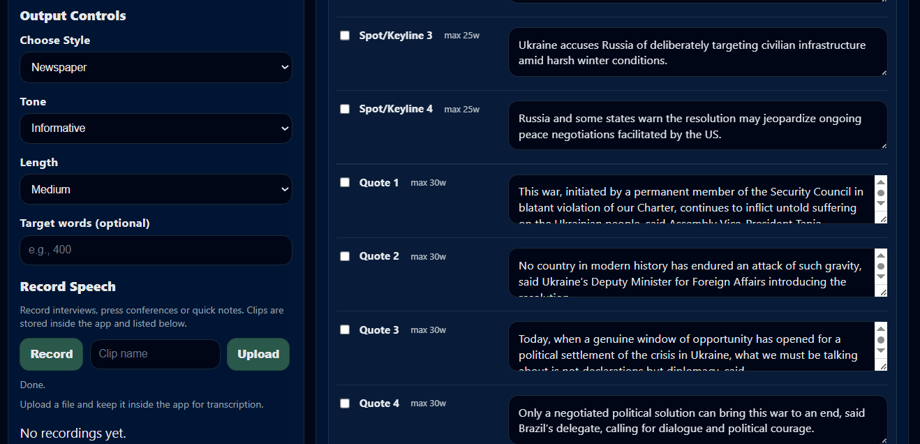 AI NewsPilot screenshot 3